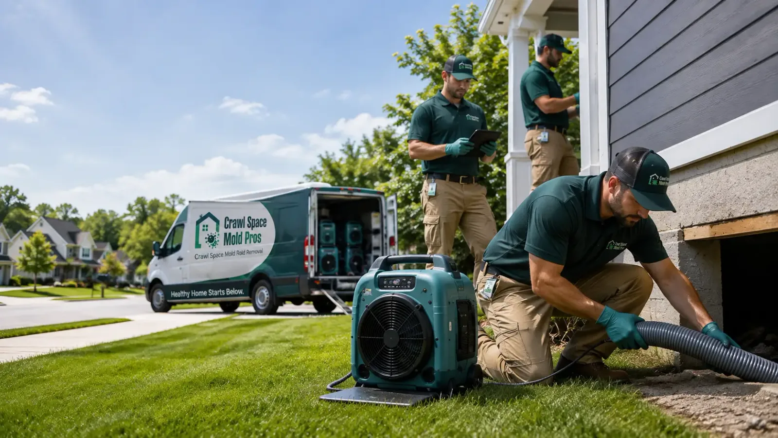 Crawl Space Mold Removal in Hartford, MI